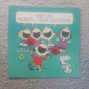 1990–1991‎ Peanuts Snoopy Hallmark School-Year Calendar (Unused)